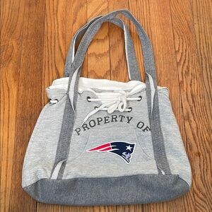 Little Earth New England Patriots Hoodie Purse Grey NFL football